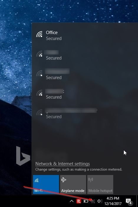 Picture 1 of How to connect a computer to Wi-Fi without a password on Windows 10