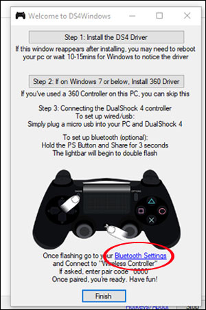 How to connect and use the PS4 handle on the computer Picture 7