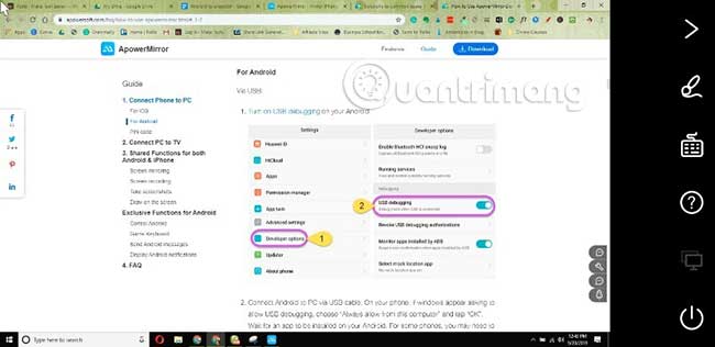 How to connect Android wirelessly to the projector Picture 4