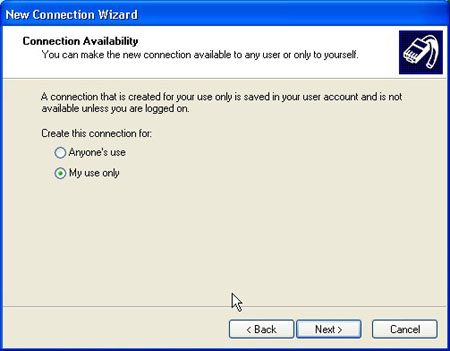 How to connect to a VPN server from Windows XP Picture 9