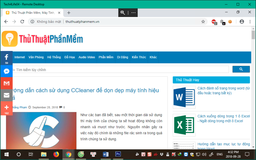 How to control a computer in LAN with Remote Desktop is available in Windows 10 Picture 18