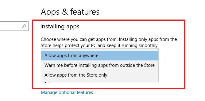 How to control application installation on Windows 10 Creators Update Picture 3