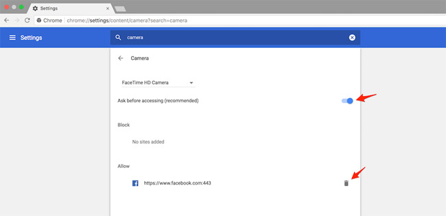 How to control camera access on Chrome to protect personal information Picture 4
