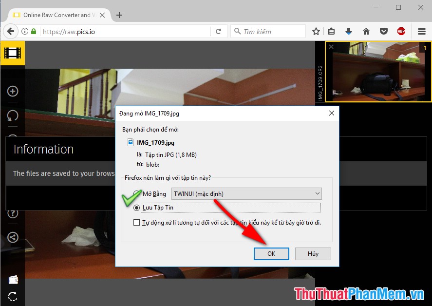 How to convert a CR2 file to JPG online Picture 13