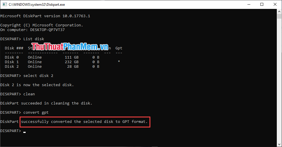 How to convert a GPT hard drive format to an MBR while installing Win with the CMD command Picture 11