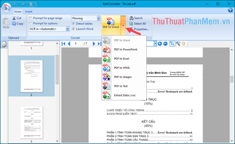 How to convert a PDF file to Word in the correct format without any font errors Picture 3