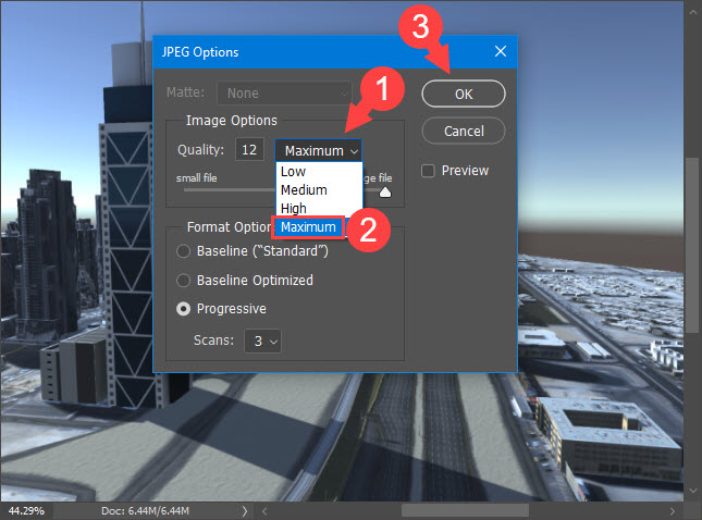 How to convert a PNG file to a JPG does not reduce image quality Picture 7