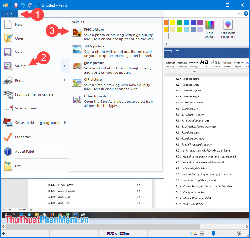 How to convert a Word file to an image file - Save the Word file as an image Picture 9