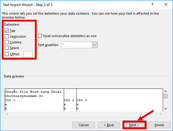 How to convert a Word file to Excel Picture 8