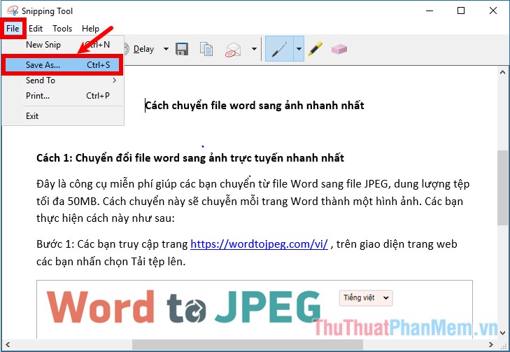 How to convert a word file to the fastest image Picture 17