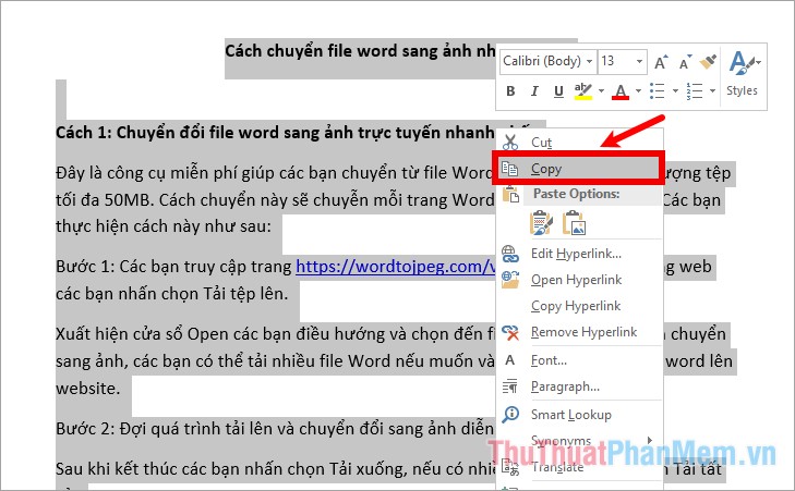 How to convert a word file to the fastest image Picture 8