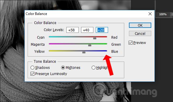 How to convert black and white images into color images in Photoshop Picture 6
