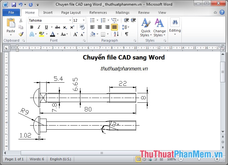 How to convert CAD files to Word the fastest and most standard way Picture 4