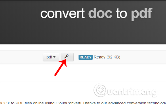 How to convert doc, docx to PDF by Cloudconvert Picture 5