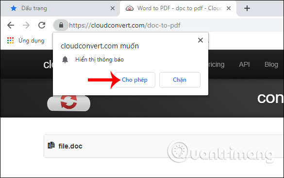 How to convert doc, docx to PDF by Cloudconvert Picture 8