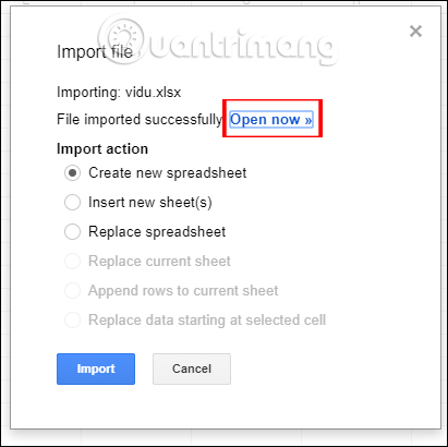 How to convert Excel file to Google Sheets Picture 8