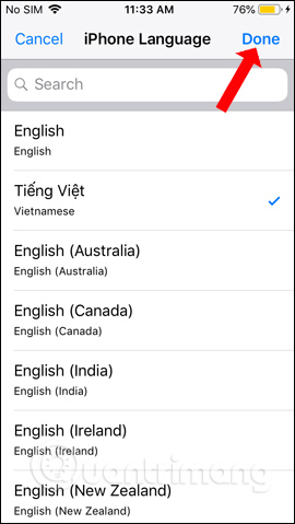 How to convert Google Chrome to Vietnamese Picture 12