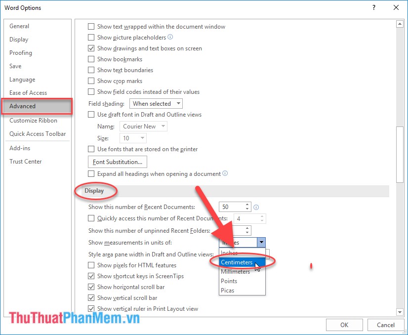 change ruler to inches in word for mac