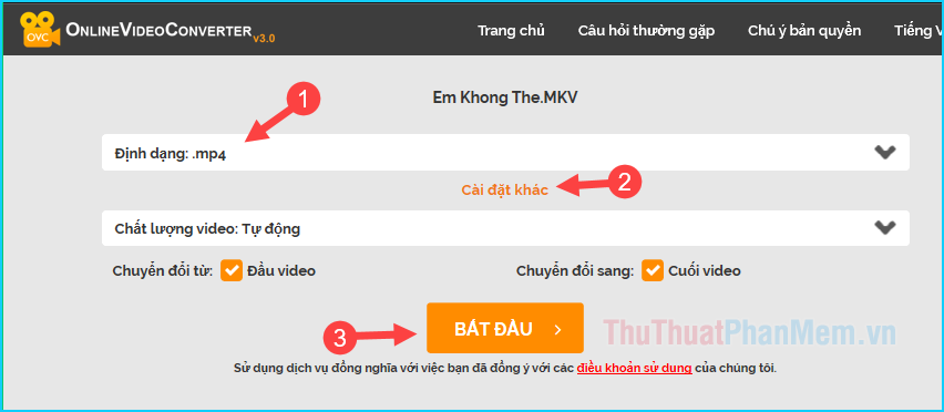 How to convert MKV to MP4 is simple, fast and high quality Picture 4