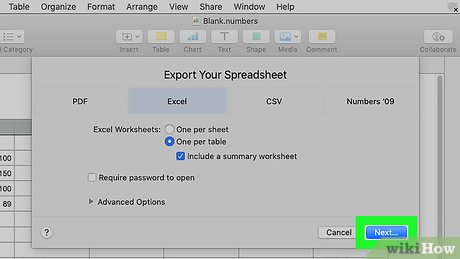 How to Convert .Numbers to .Xls Picture 13