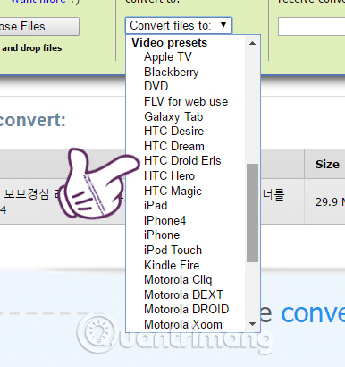 How to convert online video format with Zamzar Picture 4