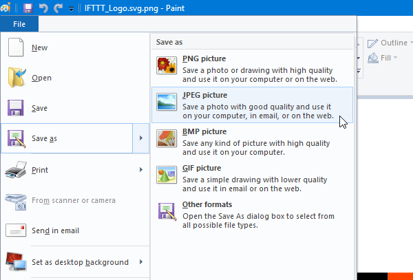 How to convert PNG images to JPG does not degrade quality Picture 2
