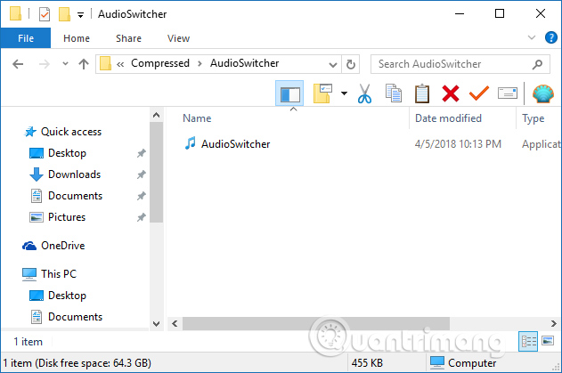 How to convert speakers with a shortcut on Windows 10 Picture 1