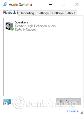 How to convert speakers with a shortcut on Windows 10 Picture 2