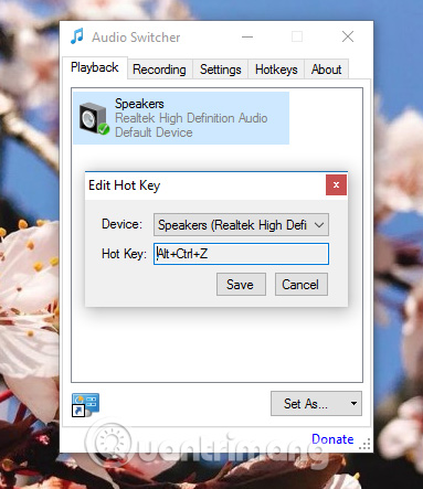 How to convert speakers with a shortcut on Windows 10 Picture 4