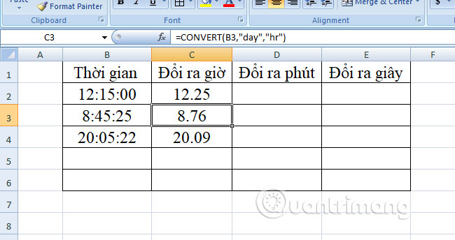 How to convert time in Excel Picture 12
