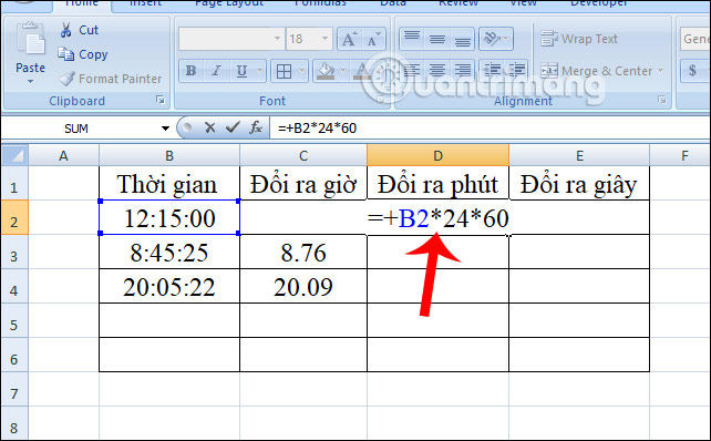 How to convert time in Excel Picture 7