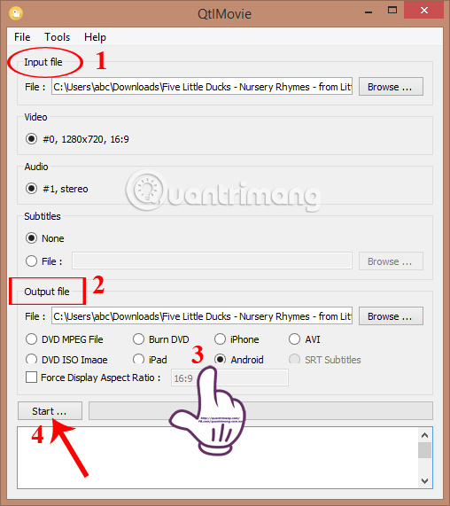 How to convert video format for smartphones with QtlMovie Picture 5