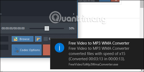 How to convert video to mp3 using Free Video To MP3 WMA Converter Picture 12