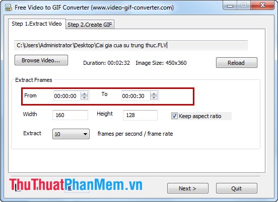 How to convert videos into GIF animation Picture 3
