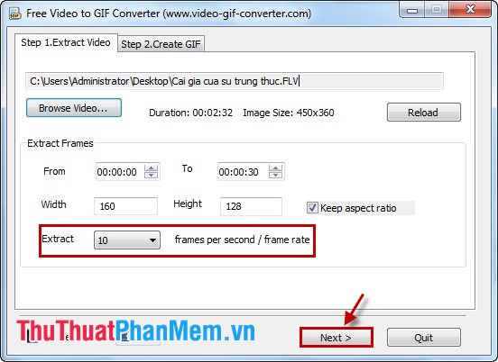 How to convert videos into GIF animation Picture 5
