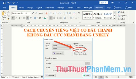 How to convert Vietnamese accented into unsigned very fast like Unikey Picture 1