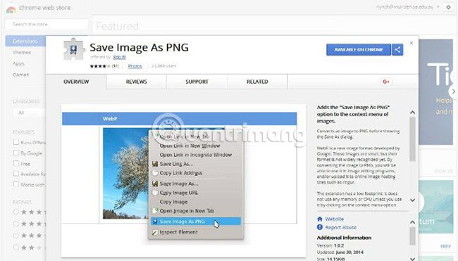 How to convert WebP image to PNG, JPG on Chrome, Coc Coc Picture 17