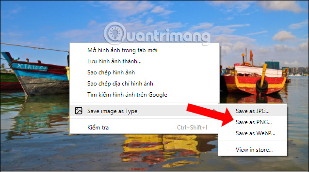 How to convert WebP image to PNG, JPG on Chrome, Coc Coc Picture 7