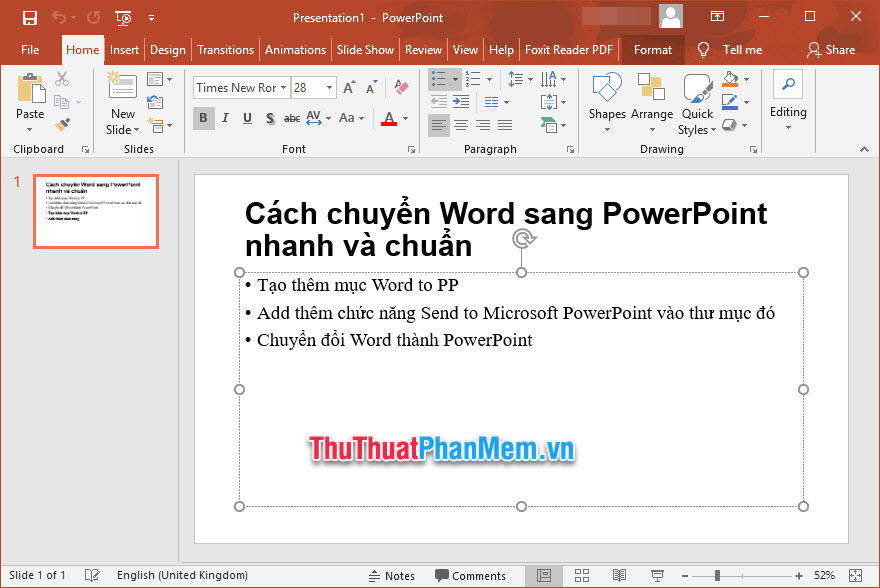 How to convert Word file content to PowerPoint automatically Picture 10