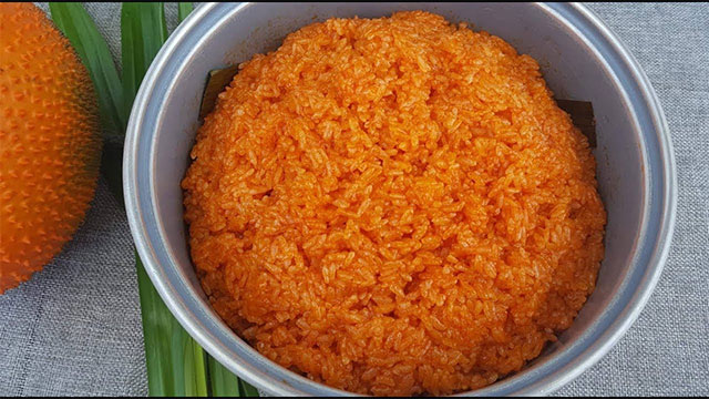How to cook sticky rice Gac, delicious blow away Gac Picture 4