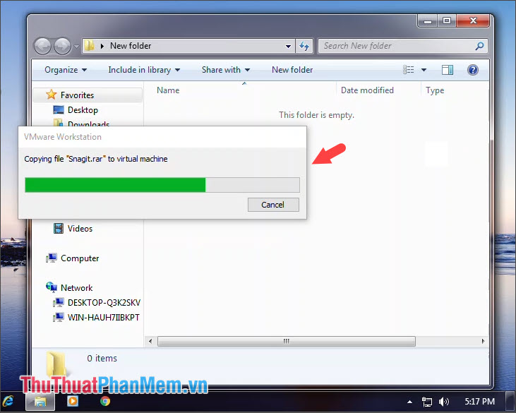 How to copy data from real machine to VMware virtual machine Picture 9