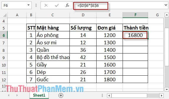 How to copy formulas that contain references in Excel Picture 11