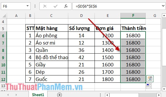 How to copy formulas that contain references in Excel Picture 13