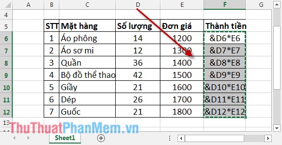 How to copy formulas that contain references in Excel Picture 7