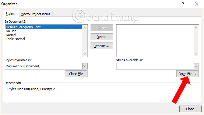 How to copy Style between 2 Word files Picture 5