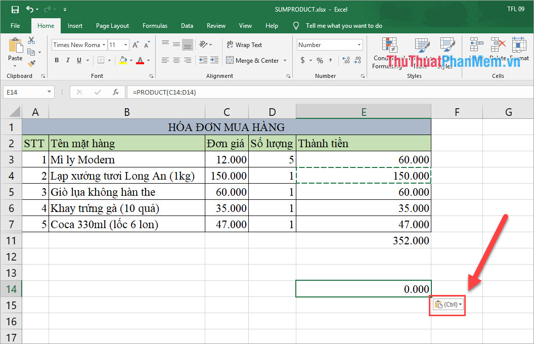 How to copy values ​​in Excel Picture 6