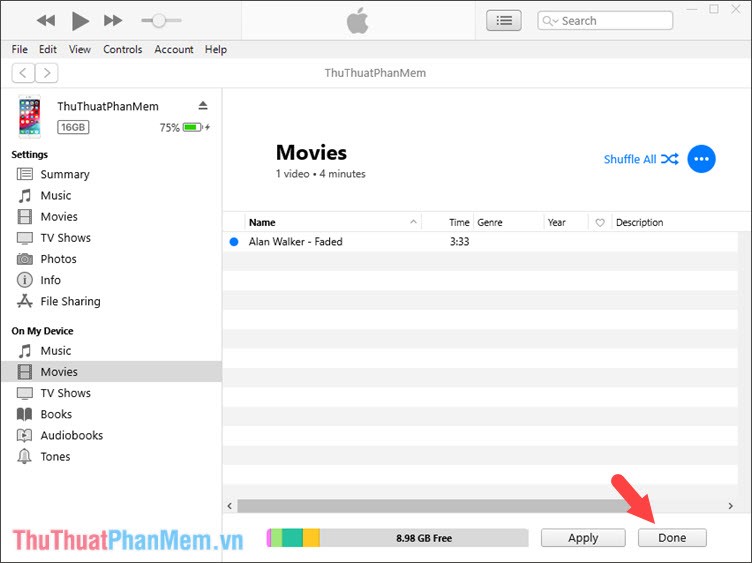 How to copy videos to iPhone is simple and fast Picture 5