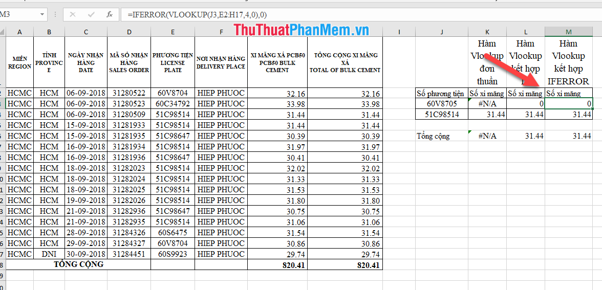 How to correct a #NA error in Excel Picture 5