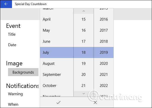 How to count down events on Windows 10 Picture 3