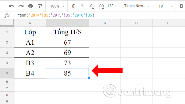How to count on multiple sheets of Google Sheets Picture 4